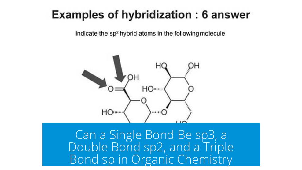 Can a Single Bond Be sp3, a Double Bond sp2, and a Triple Bond sp in Organic Chemistry
