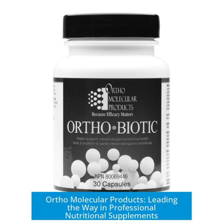 Ortho Molecular Products: Leading the Way in Professional Nutritional Supplements