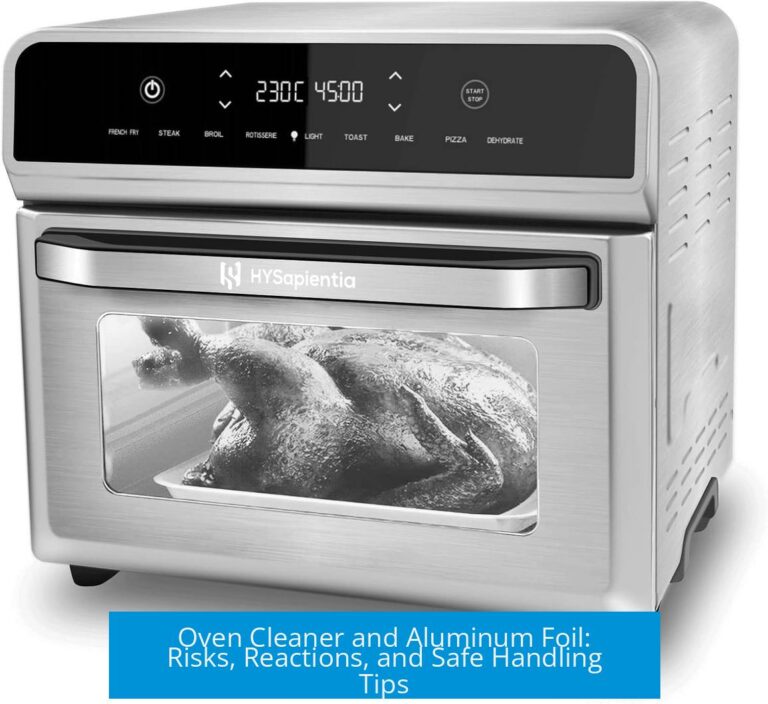 Oven Cleaner and Aluminum Foil: Risks, Reactions, and Safe Handling Tips