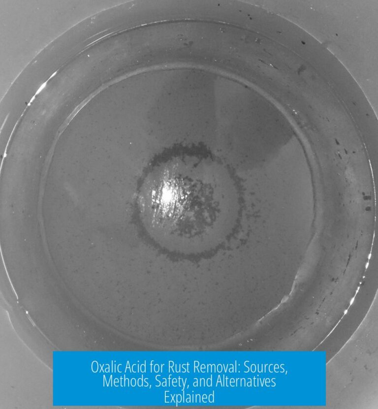 Oxalic Acid for Rust Removal: Sources, Methods, Safety, and Alternatives Explained