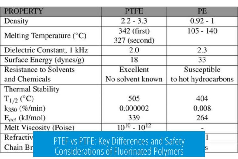 PTEF vs PTFE: Key Differences and Safety Considerations of Fluorinated Polymers