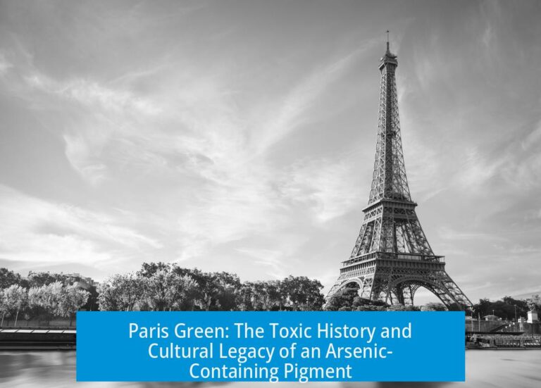 Paris Green: The Toxic History and Cultural Legacy of an Arsenic-Containing Pigment