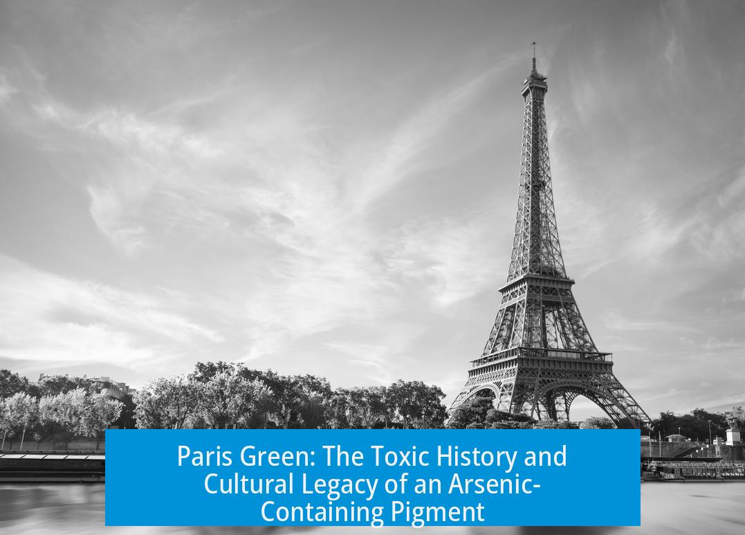 Paris Green: The Toxic History and Cultural Legacy of an Arsenic-Containing Pigment