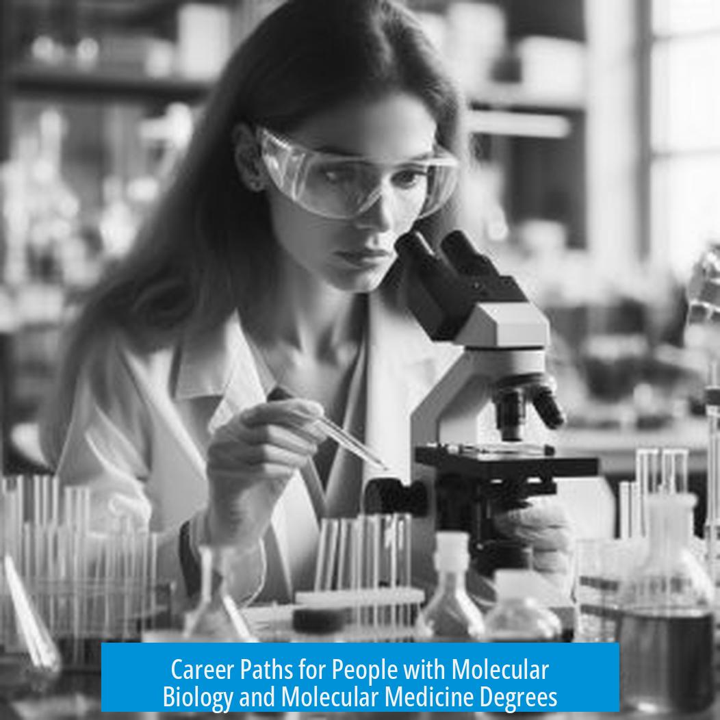 Career Paths for People with Molecular Biology and Molecular Medicine Degrees