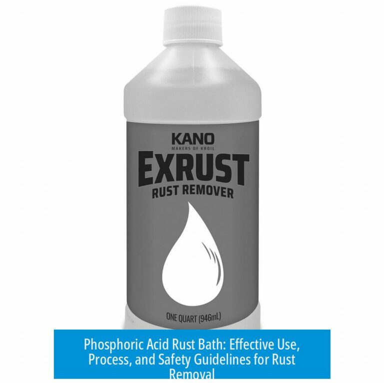 Phosphoric Acid Rust Bath: Effective Use, Process, and Safety Guidelines for Rust Removal
