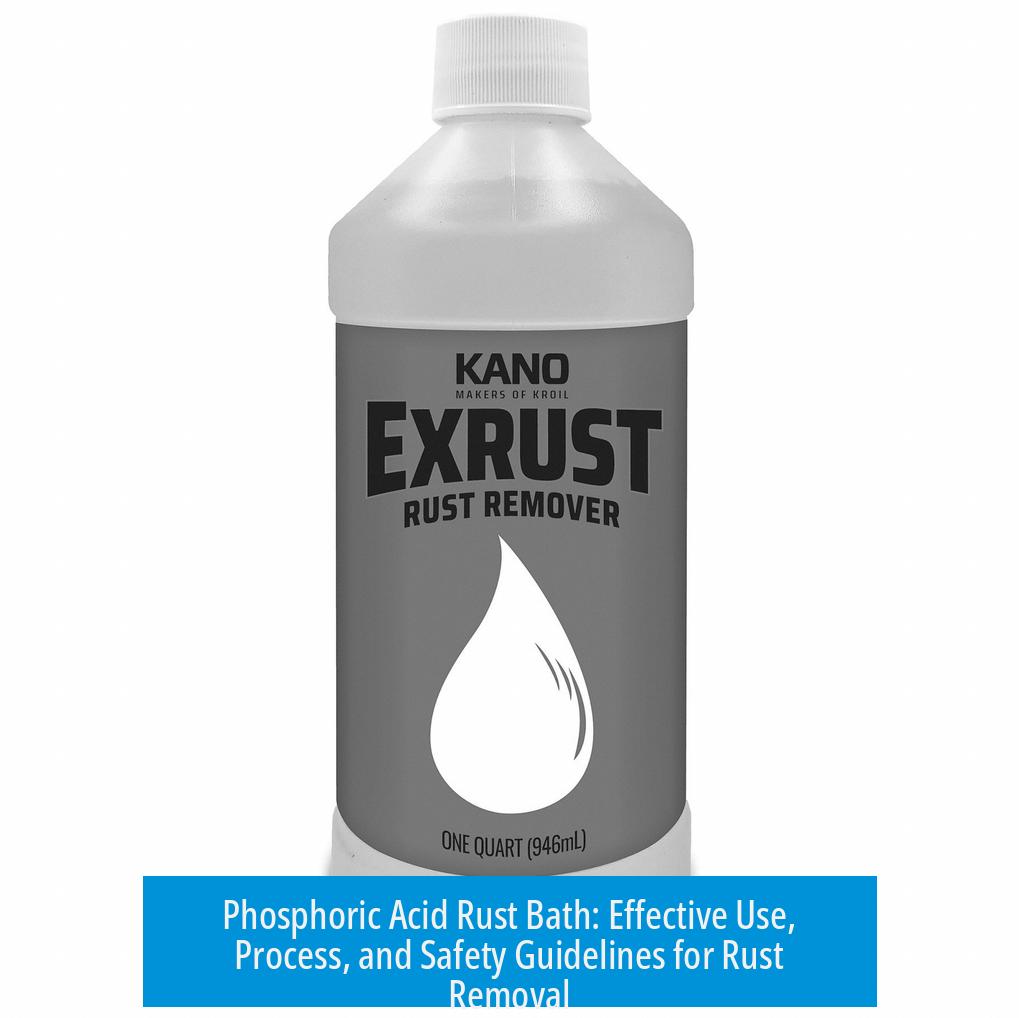 Phosphoric Acid Rust Bath: Effective Use, Process, and Safety Guidelines for Rust Removal