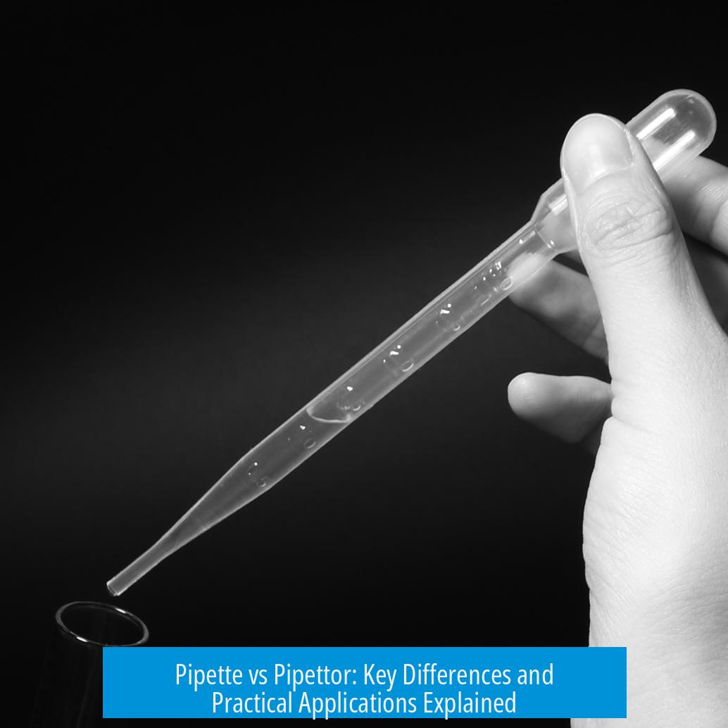 Pipette vs Pipettor: Key Differences and Practical Applications Explained