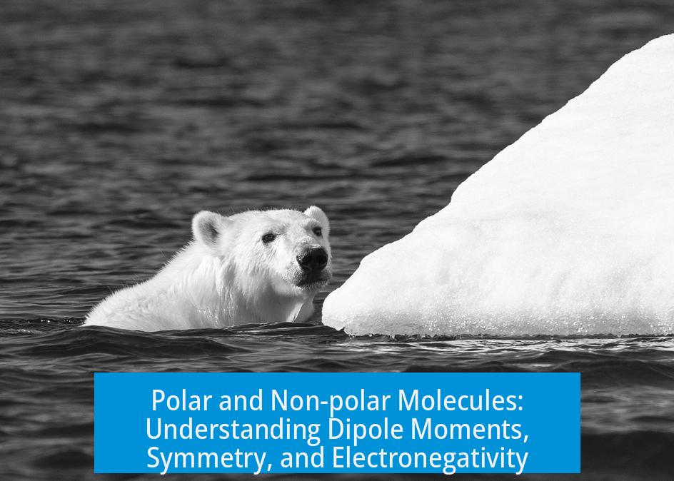 Polar and Non-polar Molecules: Understanding Dipole Moments, Symmetry, and Electronegativity