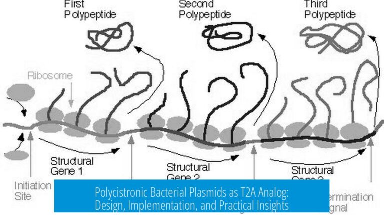 Polycistronic Bacterial Plasmids as T2A Analog: Design, Implementation, and Practical Insights