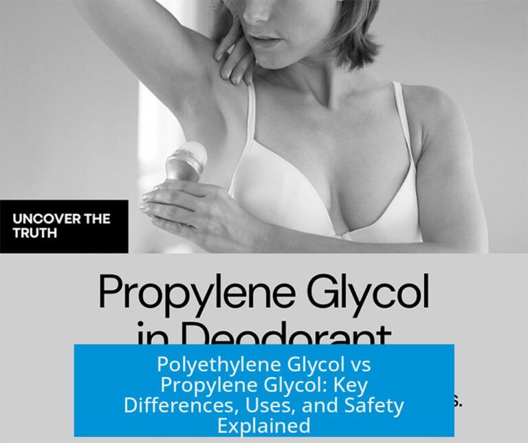 Polyethylene Glycol vs Propylene Glycol: Key Differences, Uses, and Safety Explained