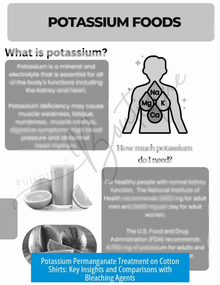 Potassium Permanganate Treatment on Cotton Shirts: Key Insights and Comparisons with Bleaching Agents