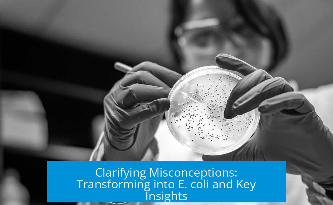 Clarifying Misconceptions: Transforming into E. coli and Key Insights