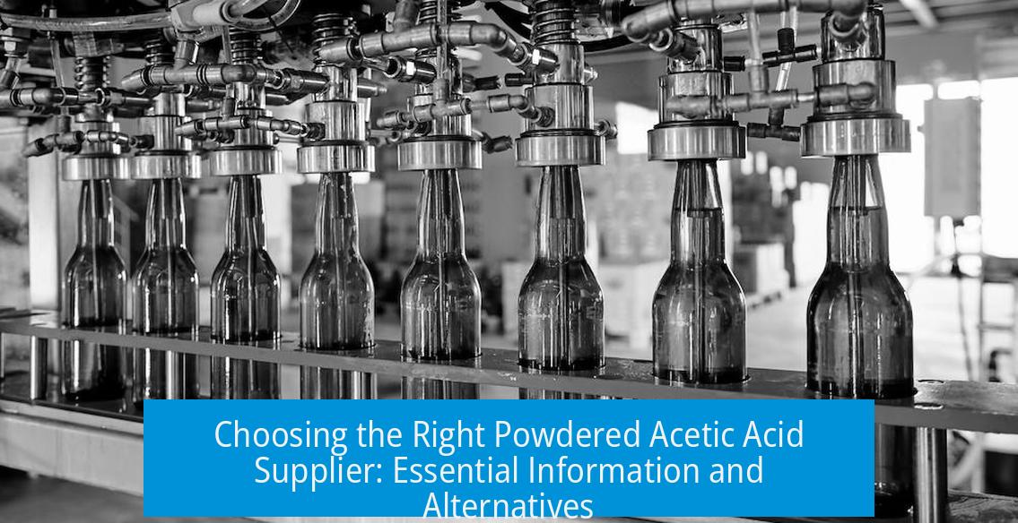 Choosing the Right Powdered Acetic Acid Supplier: Essential Information and Alternatives