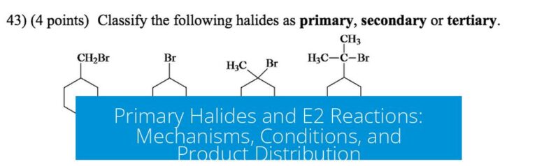 Primary Halides and E2 Reactions: Mechanisms, Conditions, and Product Distribution