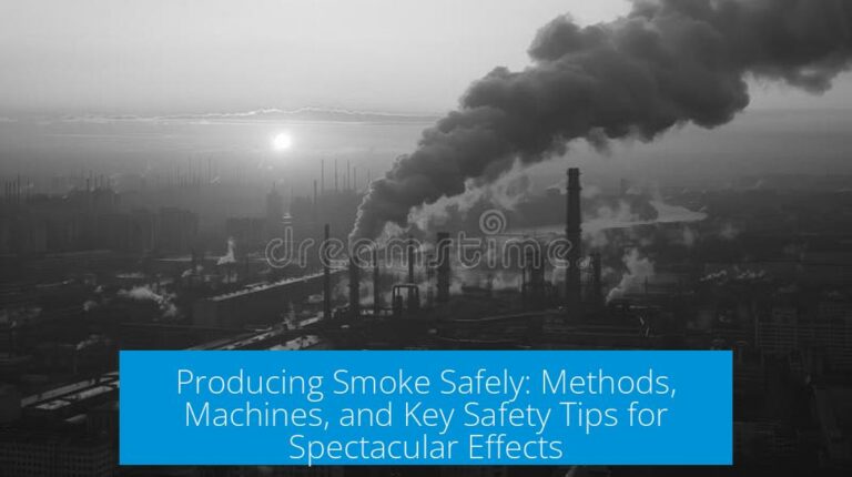 Producing Smoke Safely: Methods, Machines, and Key Safety Tips for Spectacular Effects