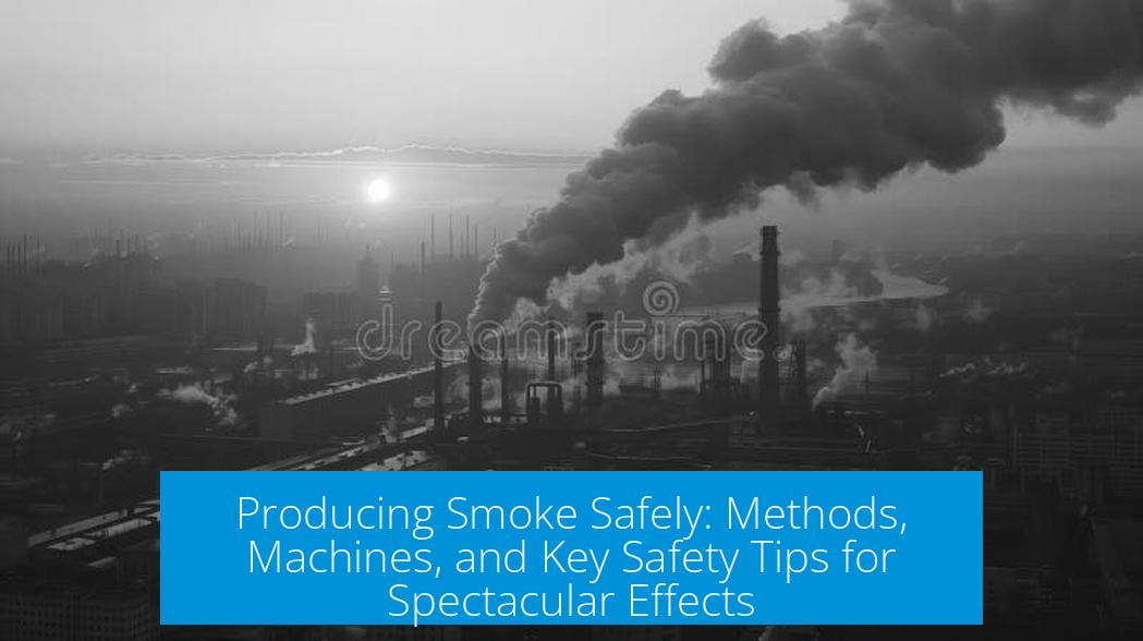 Producing Smoke Safely: Methods, Machines, and Key Safety Tips for Spectacular Effects