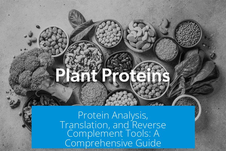 Protein Analysis, Translation, and Reverse Complement Tools: A Comprehensive Guide