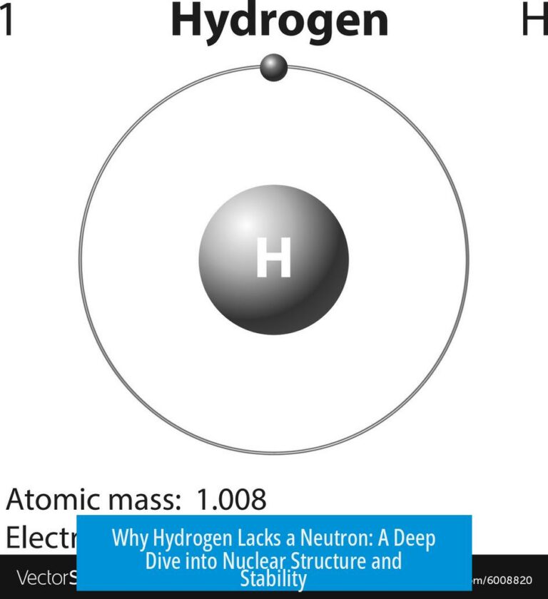 Why Hydrogen Lacks a Neutron: A Deep Dive into Nuclear Structure and Stability