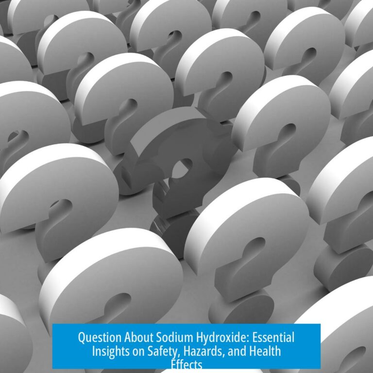 Question About Sodium Hydroxide: Essential Insights on Safety, Hazards, and Health Effects