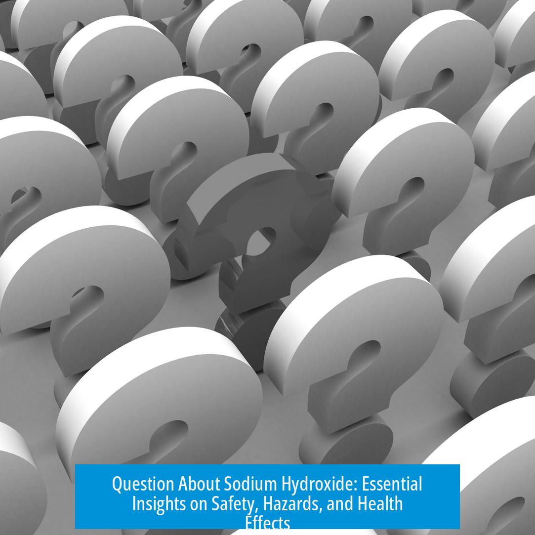 Question About Sodium Hydroxide: Essential Insights on Safety, Hazards, and Health Effects