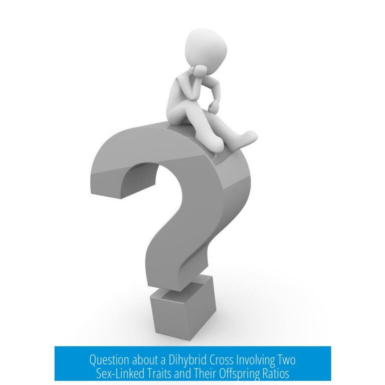 Question about a Dihybrid Cross Involving Two Sex-Linked Traits and Their Offspring Ratios