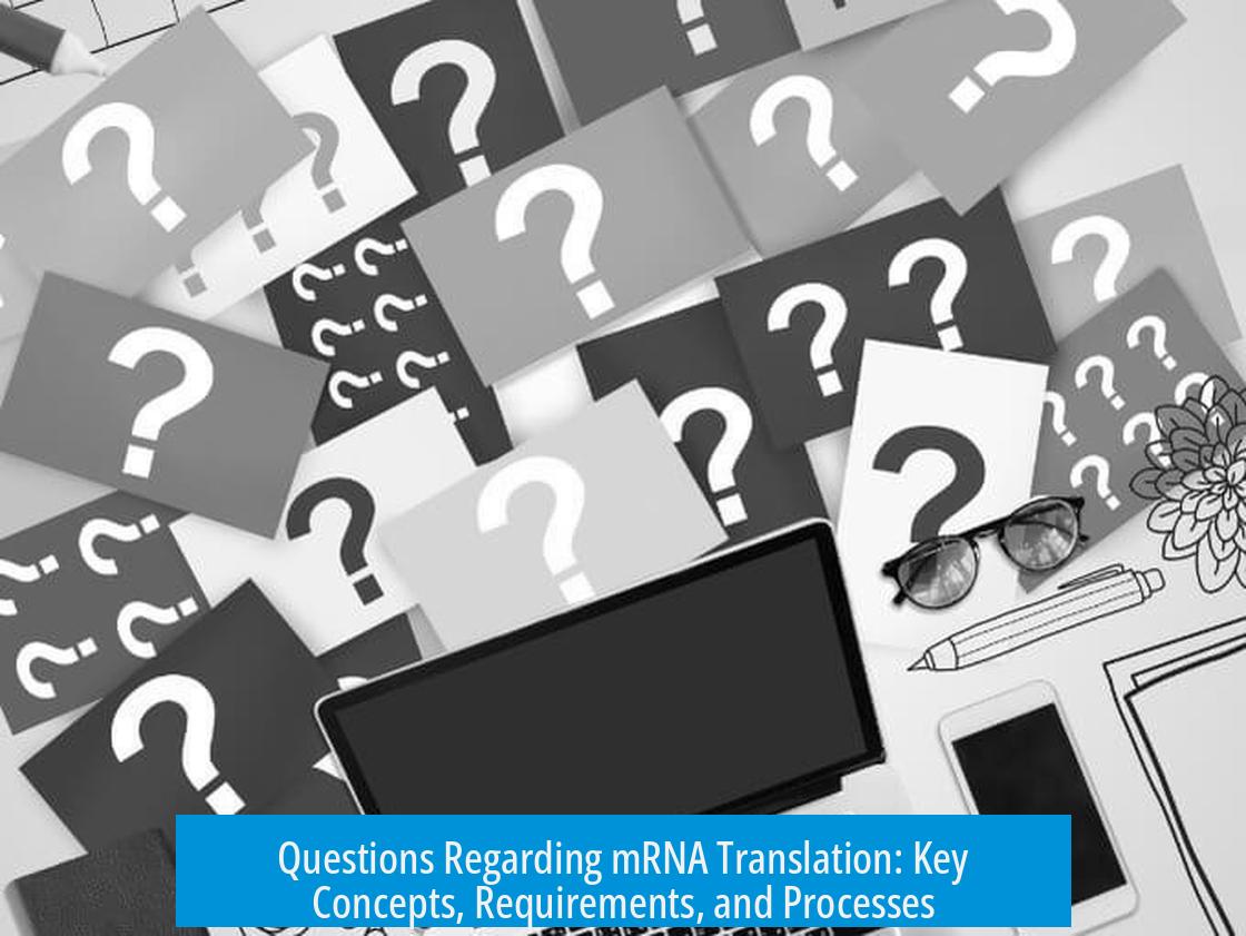 Questions Regarding mRNA Translation: Key Concepts, Requirements, and Processes