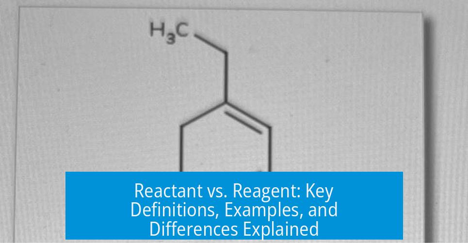 Reactant vs. Reagent: Key Definitions, Examples, and Differences Explained