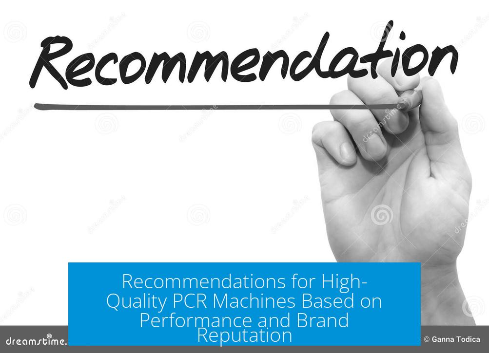 Recommendations for High-Quality PCR Machines Based on Performance and Brand Reputation