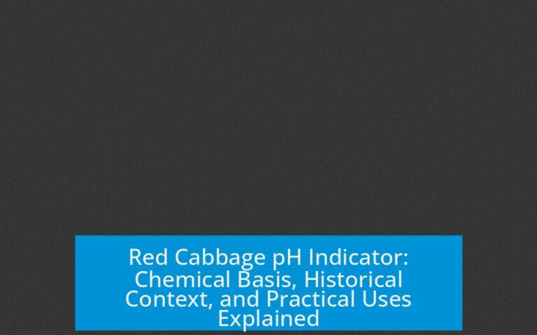 Red Cabbage pH Indicator: Chemical Basis, Historical Context, and Practical Uses Explained