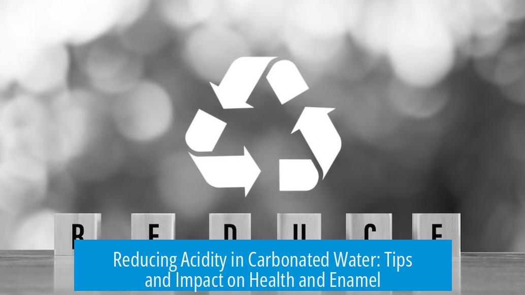 Reducing Acidity in Carbonated Water: Tips and Impact on Health and Enamel