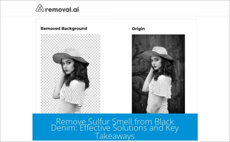 Remove Sulfur Smell from Black Denim: Effective Solutions and Key Takeaways