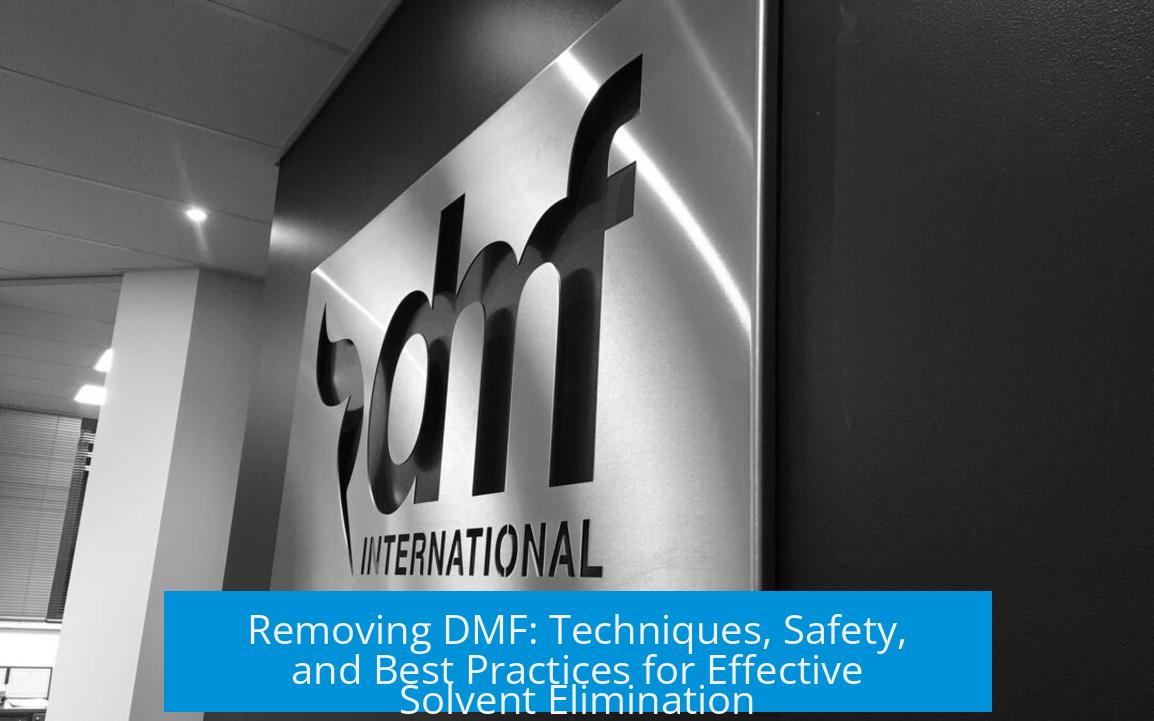 Removing DMF: Techniques, Safety, and Best Practices for Effective Solvent Elimination