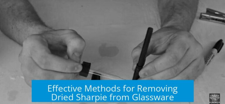 Effective Methods for Removing Dried Sharpie from Glassware