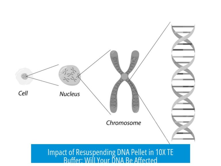 Impact of Resuspending DNA Pellet in 10X TE Buffer: Will Your DNA Be Affected
