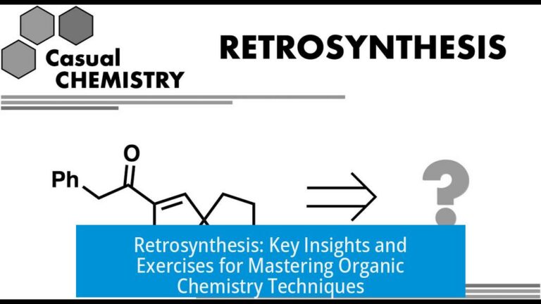 Retrosynthesis: Key Insights and Exercises for Mastering Organic Chemistry Techniques