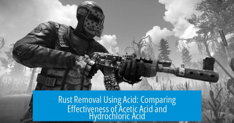Rust Removal Using Acid: Comparing Effectiveness of Acetic Acid and Hydrochloric Acid