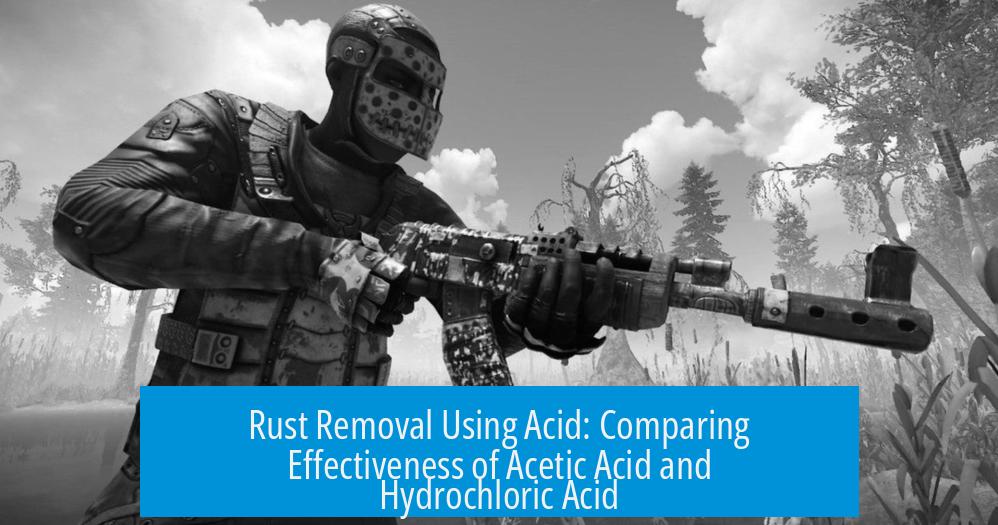 Rust Removal Using Acid: Comparing Effectiveness of Acetic Acid and Hydrochloric Acid