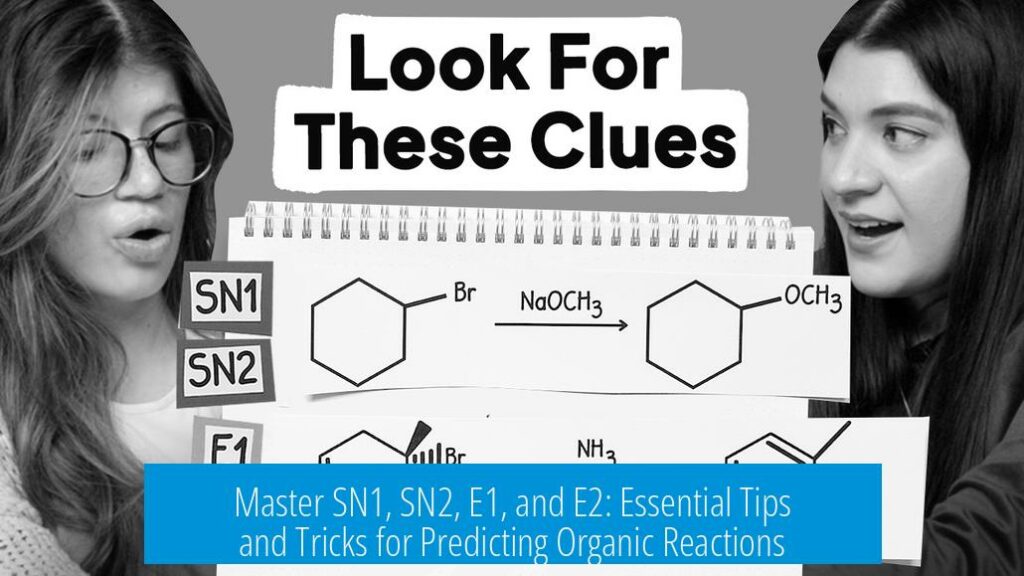 Master SN1, SN2, E1, and E2: Essential Tips and Tricks for Predicting Organic Reactions
