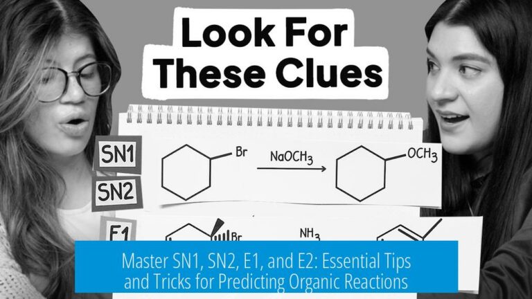 Master SN1, SN2, E1, and E2: Essential Tips and Tricks for Predicting Organic Reactions