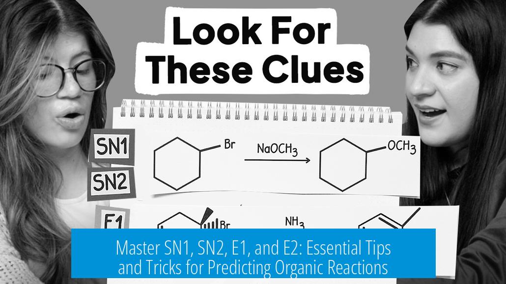 Master SN1, SN2, E1, and E2: Essential Tips and Tricks for Predicting Organic Reactions