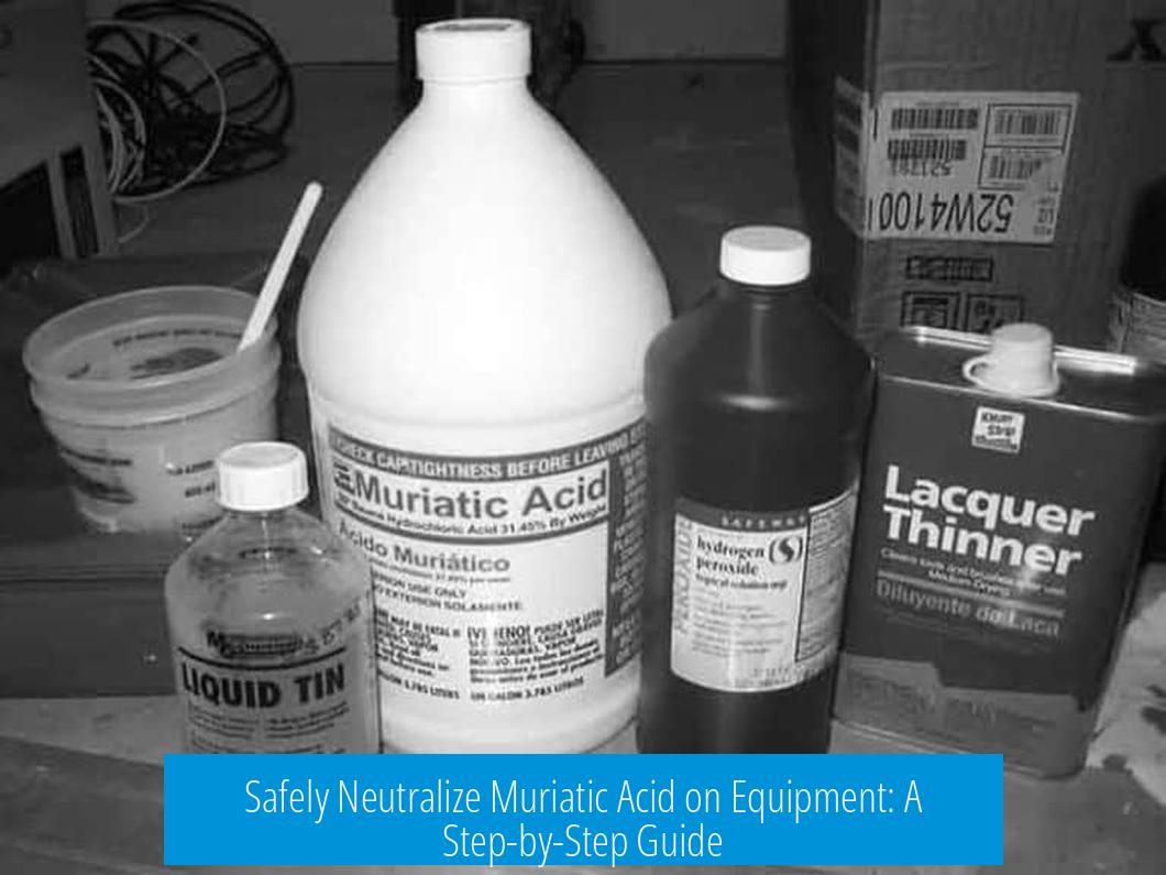 Safely Neutralize Muriatic Acid on Equipment: A Step-by-Step Guide