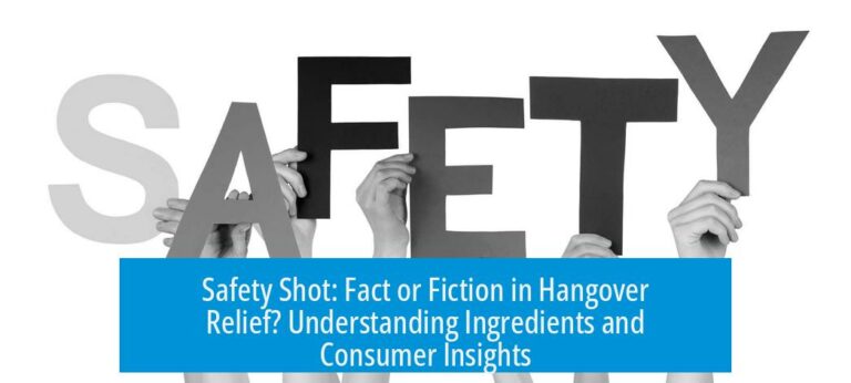 Safety Shot: Fact or Fiction in Hangover Relief? Understanding Ingredients and Consumer Insights