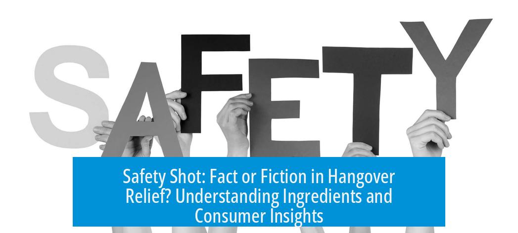 Safety Shot: Fact or Fiction in Hangover Relief? Understanding Ingredients and Consumer Insights