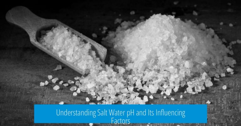 Understanding Salt Water pH and Its Influencing Factors
