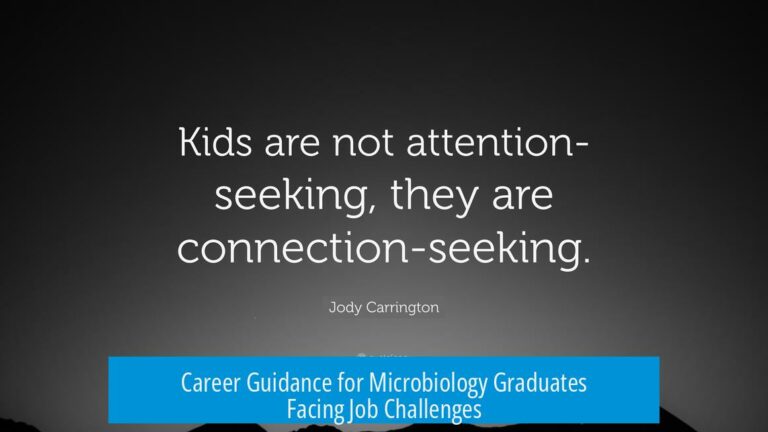 Career Guidance for Microbiology Graduates Facing Job Challenges