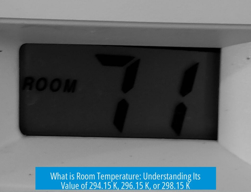 What is Room Temperature: Understanding Its Value of 294.15 K, 296.15 K, or 298.15 K