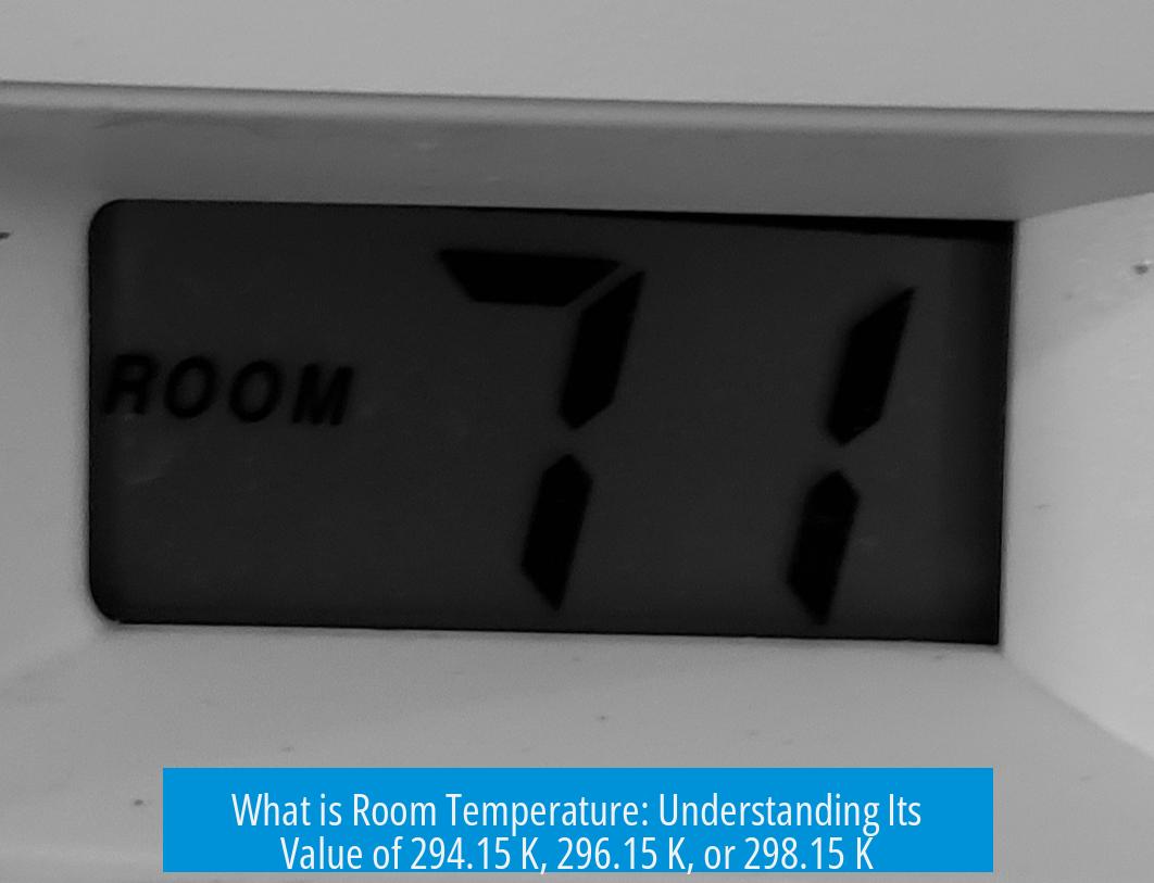 What is Room Temperature: Understanding Its Value of 294.15 K, 296.15 K, or 298.15 K