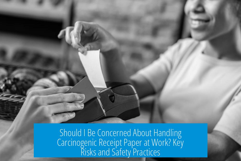 Should I Be Concerned About Handling Carcinogenic Receipt Paper at Work? Key Risks and Safety Practices