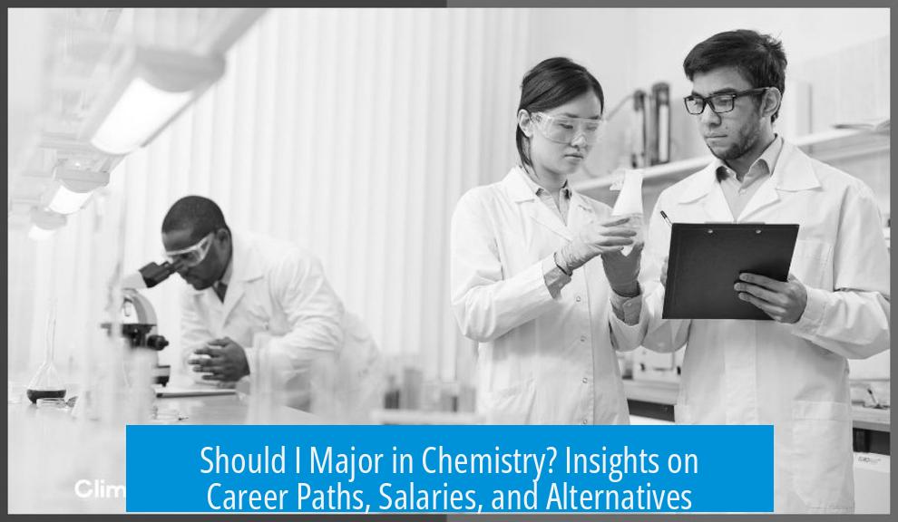 Should I Major in Chemistry? Insights on Career Paths, Salaries, and Alternatives