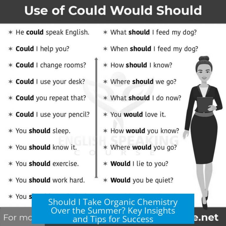 Should I Take Organic Chemistry Over the Summer? Key Insights and Tips for Success